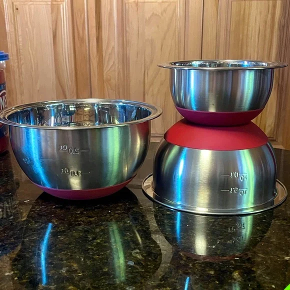 WolfGang Puck Stainless Steel Bowls (3) - Picture 1 of 7